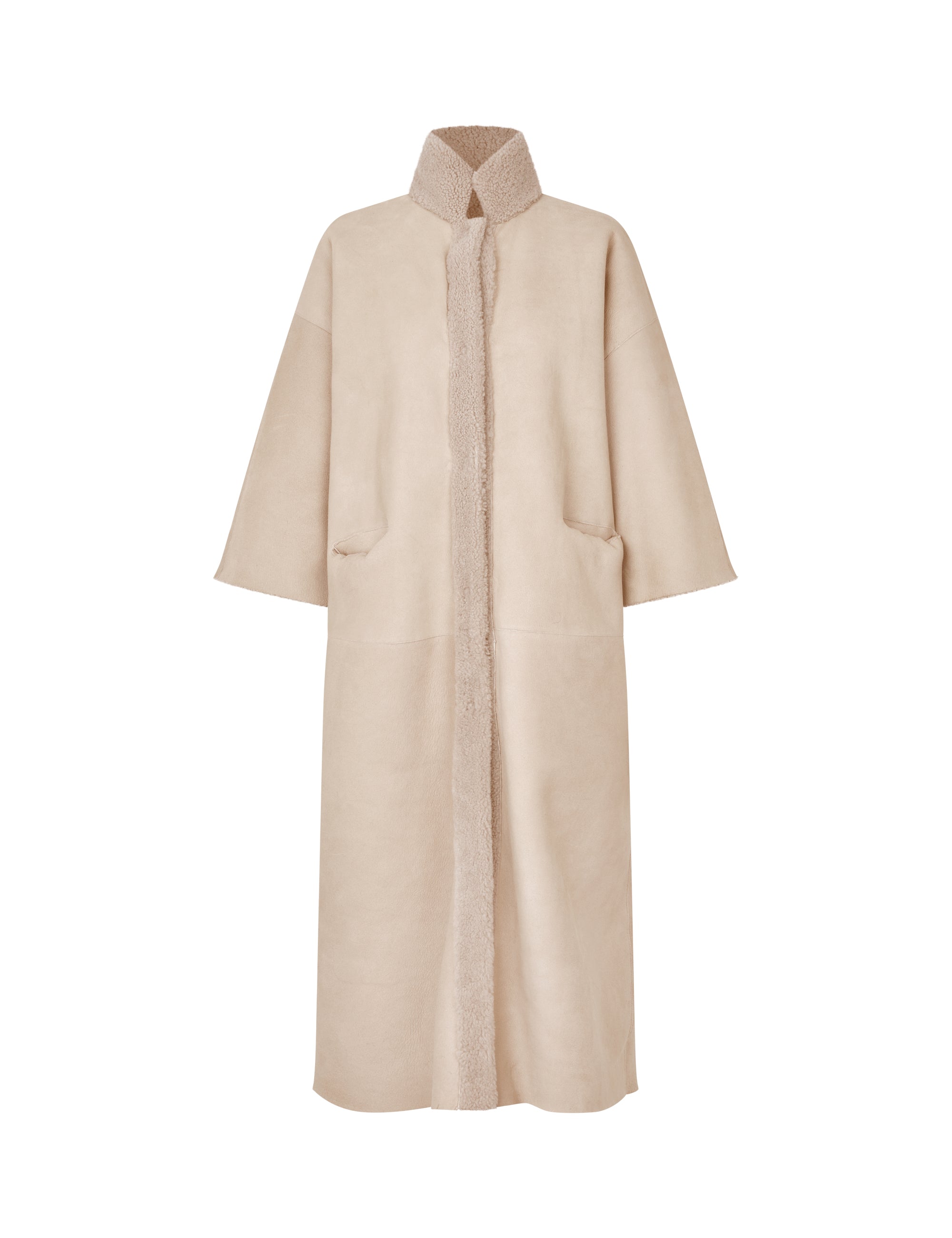 KATE LONG - K-01 Beige Curly Suede